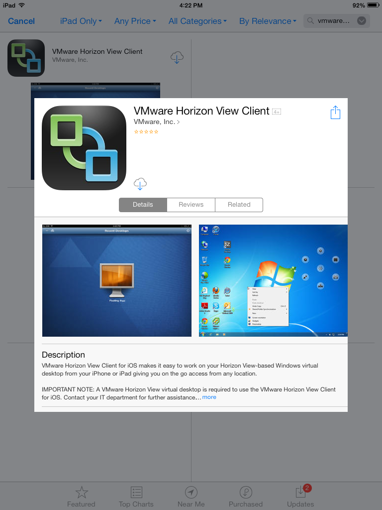vmware horizons download